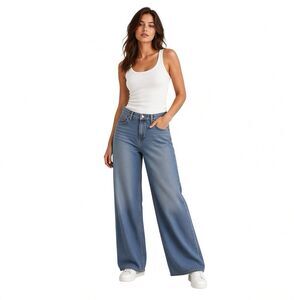 GAP Baggy Mid Rise Jeans Women’s 29/8R Blue Denim Y2K Vintage Style